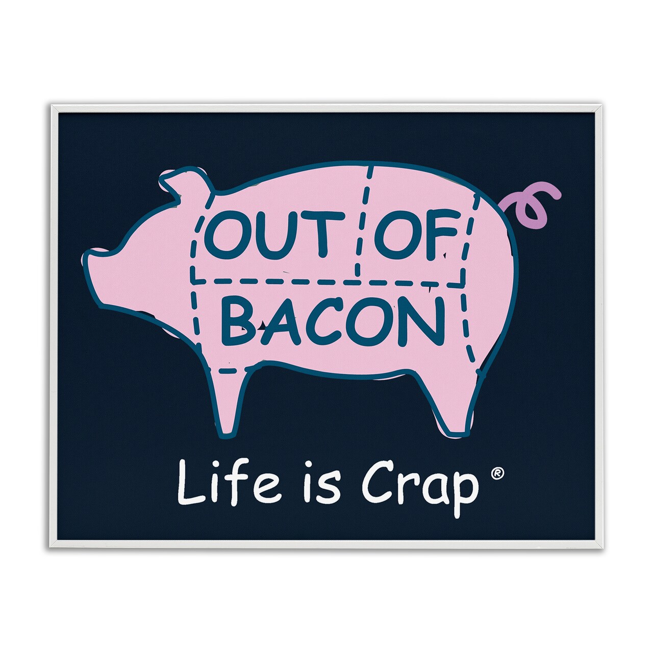 Stupell Industries Funny Out Of Bacon Framed Giclee Wall Art Design by LIC
